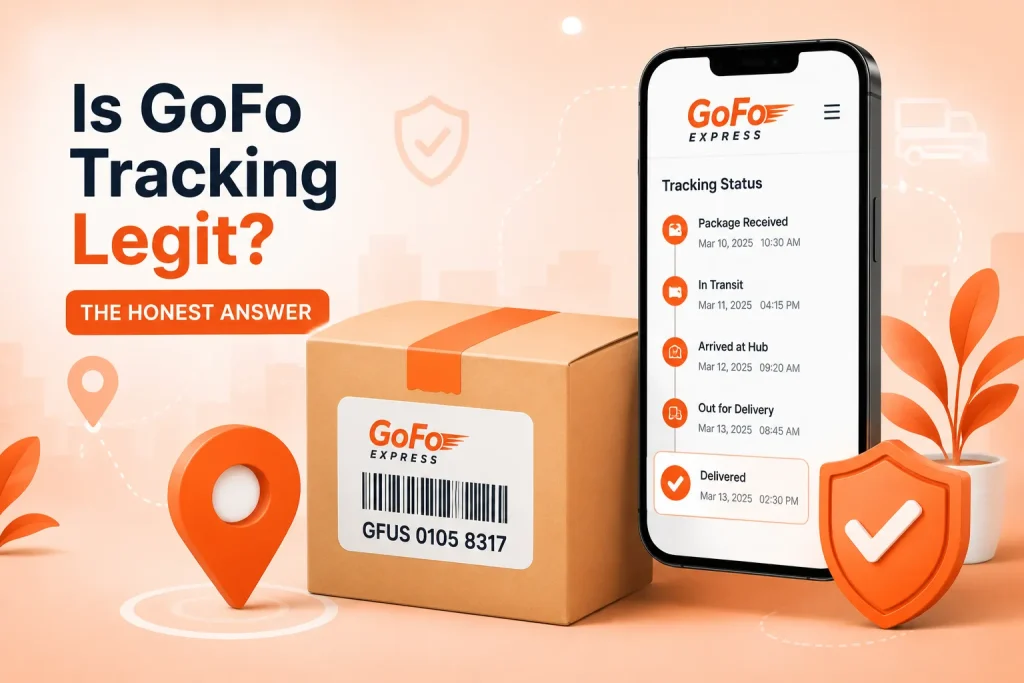 Is GoFo Tracking Legit? The Honest Answer 1 Is GoFo Tracking legit? Verified GoFo Express package tracking illustration